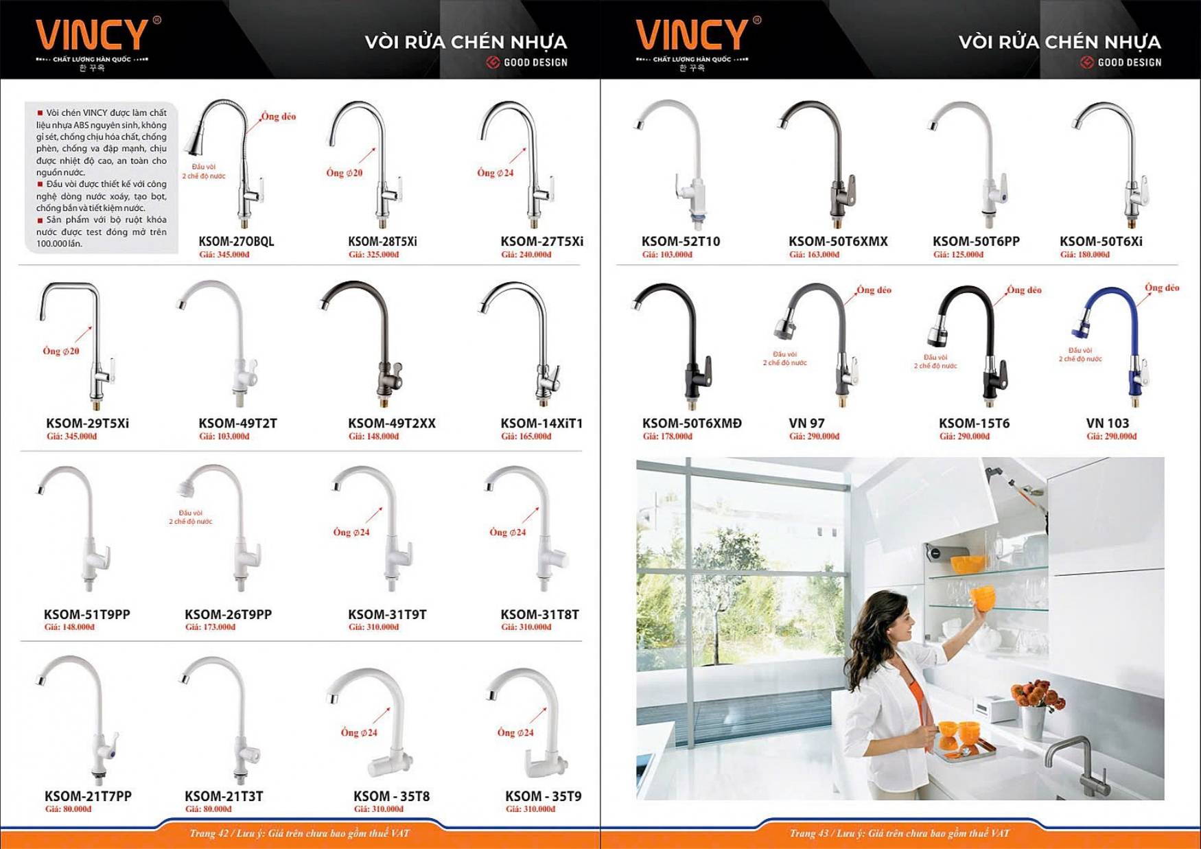 Thiết bị vệ sinh VINCY Catalogue và Bảng giá mới nhất 2025 /Page 22